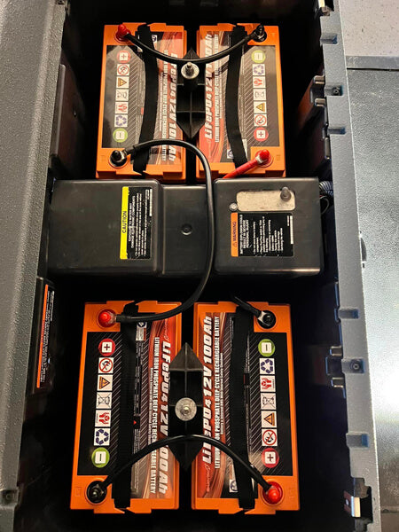 Enjoybot 12v 100ah Lithium Battery for Golf Cart 4 Pack