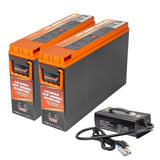 Enjoybot 12V 200Ah Slimline LiFePO4 Lithium Battery with Bluetooth, 2560Wh, 200A BMS