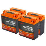 Enjoybot 12V 30Ah Portable LiFePO₄ Battery with Bluetooth & Direct-Charge Module