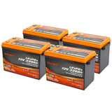 Enjoybot 12V 320Ah LiFePO4 Lithium Battery with Bluetooth, 4096Wh, For RV, Marine, Solar & Home Backup