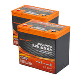 Enjoybot 12V 65Ah LiFePO₄ Lithium Battery with Bluetooth & Self-Heating, Group 22NF, 832Wh, 120A BMS