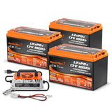Enjoybot 12V 100Ah LiFePO4 Lithium Battery with Low-Temp Protection, 1280Wh, 100A BMS, Max 6S4P