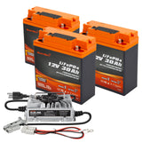 Enjoybot 12V 30Ah Portable LiFePO₄ Battery with Bluetooth & Direct-Charge Module