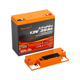 Enjoybot 12V 30Ah Portable LiFePO₄ Battery with Bluetooth & Direct-Charge Module
