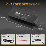Enjoybot 14.6V 5A LiFePO4 Lithium Battery Charger For 12V LiFePO4 Battery