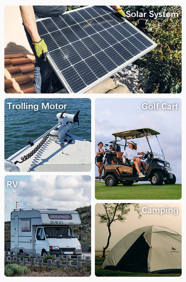 Enjoybot 12v LiFePO4 battery is the best lithium battery for golf cart, trolling motor, RV, solar system, camping