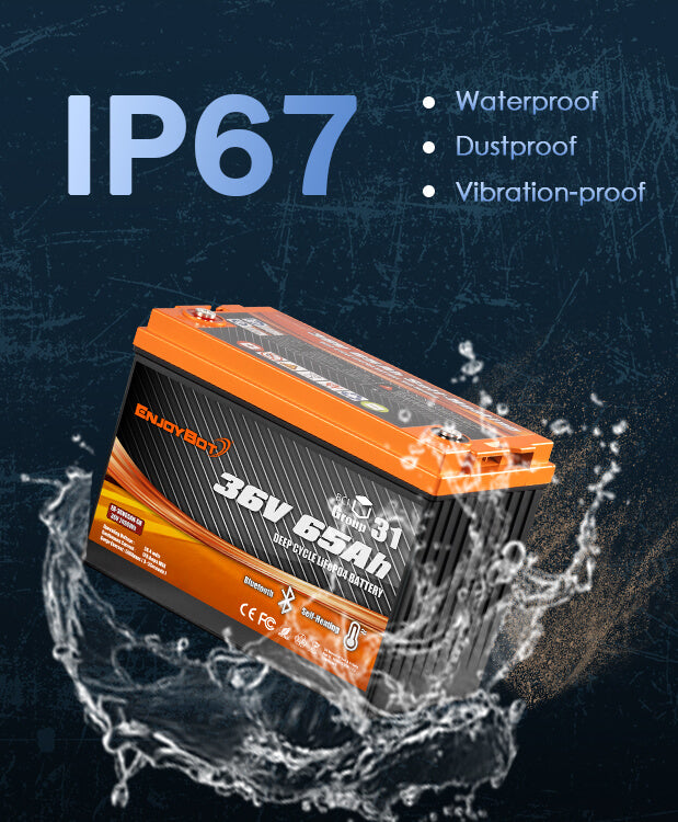 Enjoybot 36V 65Ah Lithium Battery with IP67 Waterproof
