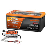 Enjoybot 36V 100AH Plus Lithium Golf Cart Battery with Bluetooth & Low-Temp Protection, 3840Wh, 200A BMS