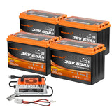 Enjoybot 36V 65AH Group 31 LiFePO4 Lithium Battery with Bluetooth & Self-Heating, 2496Wh, 120A BMS