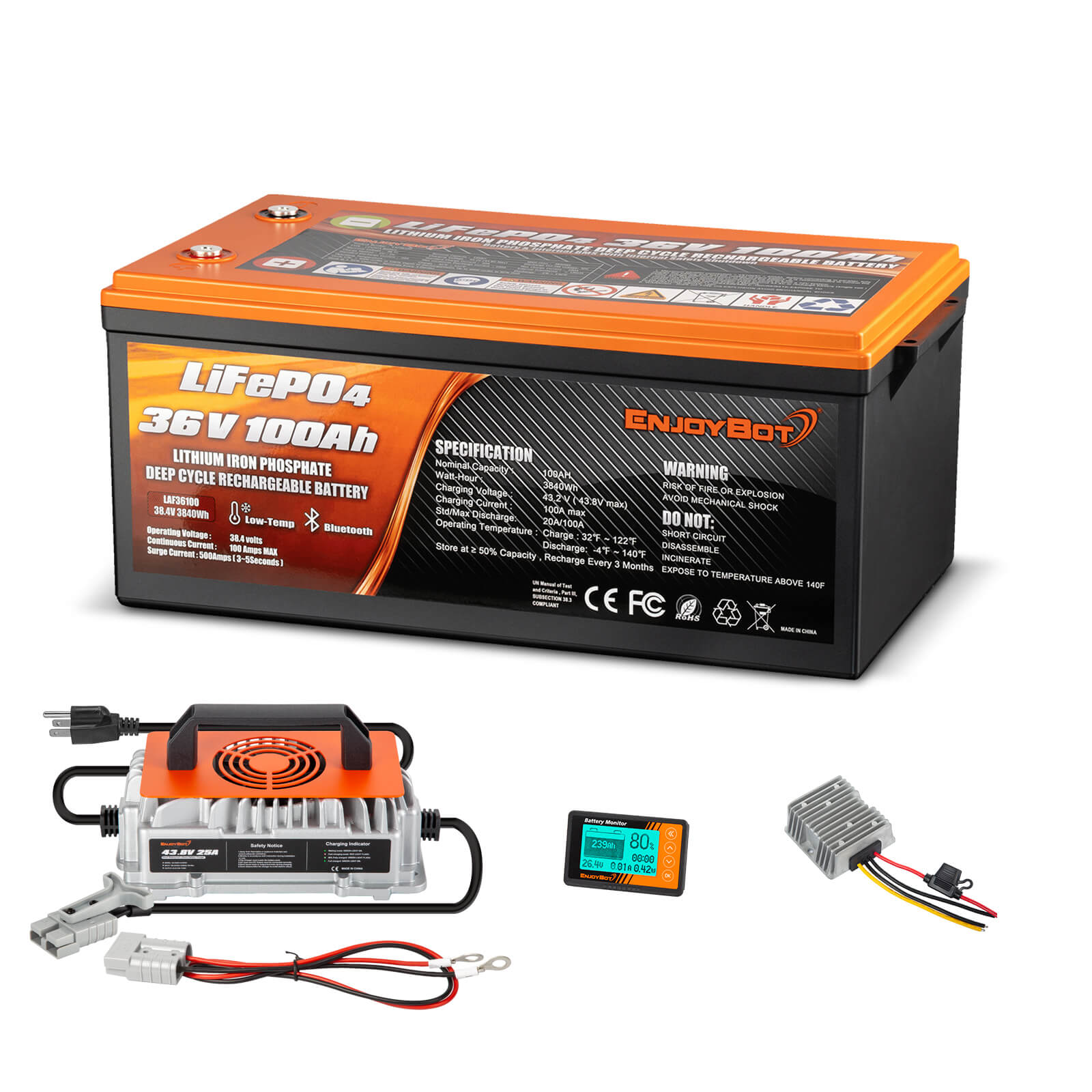 36v 100ah Lithium Golf Cart Battery Kit
