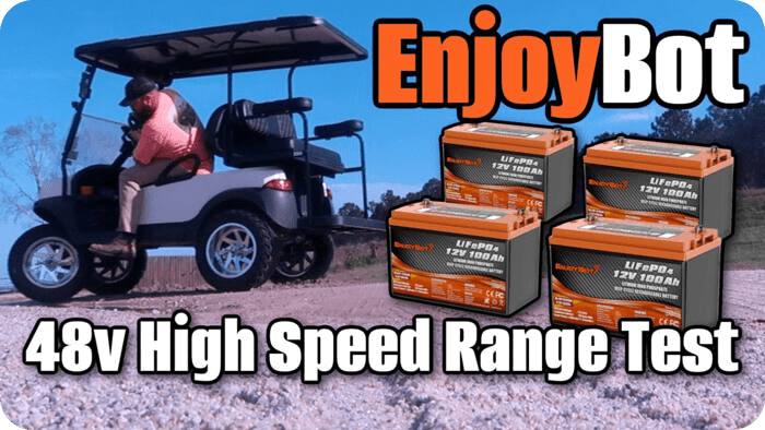 Enjoybot 48V 100Ah Lithium Golf Cart Battery Set 4 Pack Review