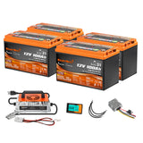 Enjoybot 48V 100Ah Golf Cart Lithium Battery Conversion Kit - 4 Batteries