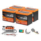 Enjoybot 48V 100Ah Golf Cart Lithium Battery Conversion Kit - 4 Batteries