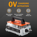 Enjoybot 58.4V 18A Waterproof Mountable LiFePO4 Lithium Battery Charger For 48V Lithium Batteries