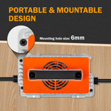 Enjoybot 58.4V 18A Waterproof Mountable LiFePO4 Lithium Battery Charger For 48V Lithium Batteries