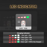 Enjoybot 2 Bank 12V 15A + 24V 10A On-Board Marine Battery Charger