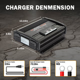Enjoybot 2 Bank 12V 15A + 36V 10A On-Board Marine Battery Charger