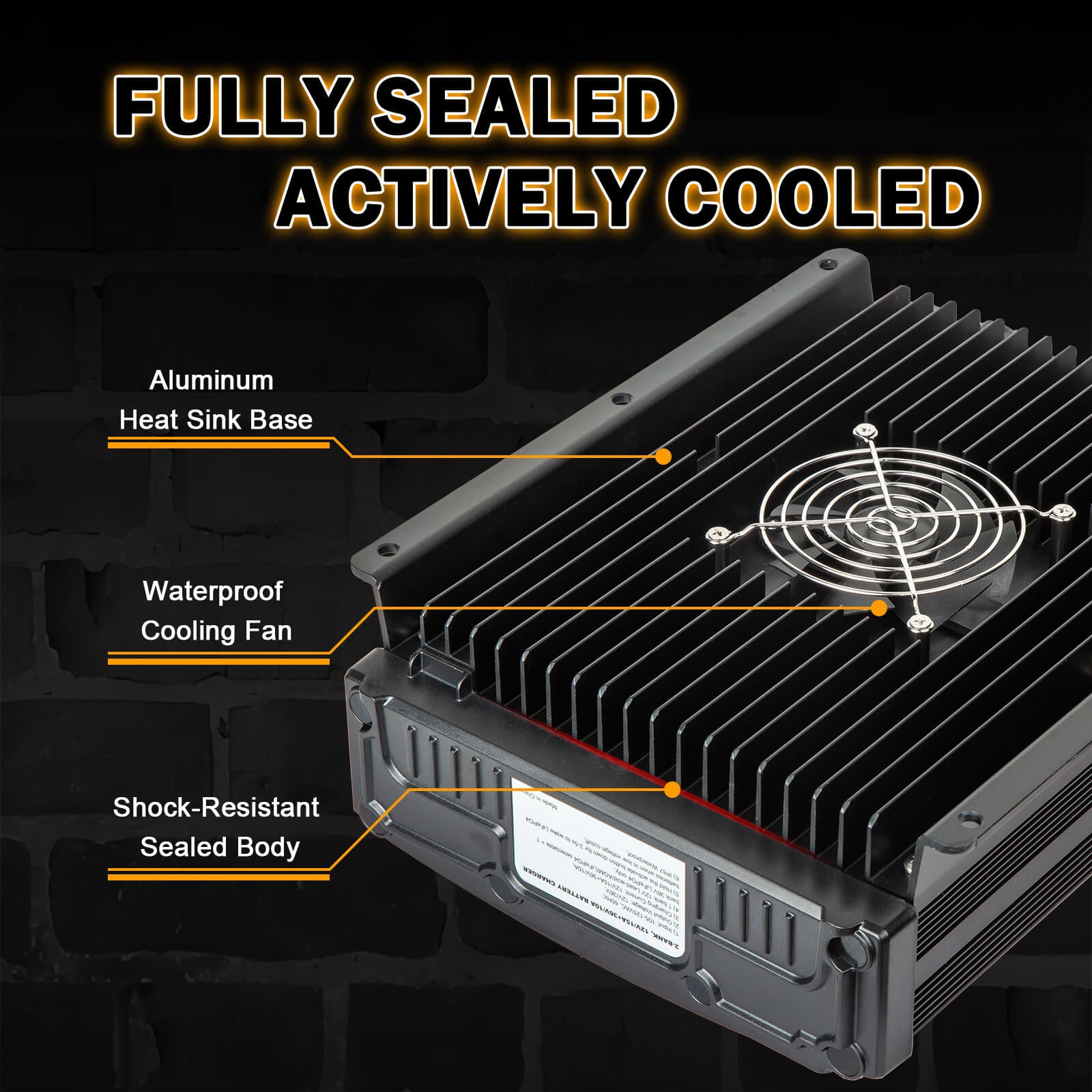 Enjoybot 2 Bank 12V 15A + 36V 10A On-Board Marine Battery Charger