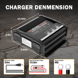 Enjoybot 3 Bank 12V 10A On-Board Marine Battery Charger