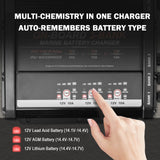 Enjoybot 3 Bank 12V 10A On-Board Marine Battery Charger
