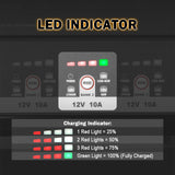 Enjoybot 3 Bank 12V 10A On-Board Marine Battery Charger