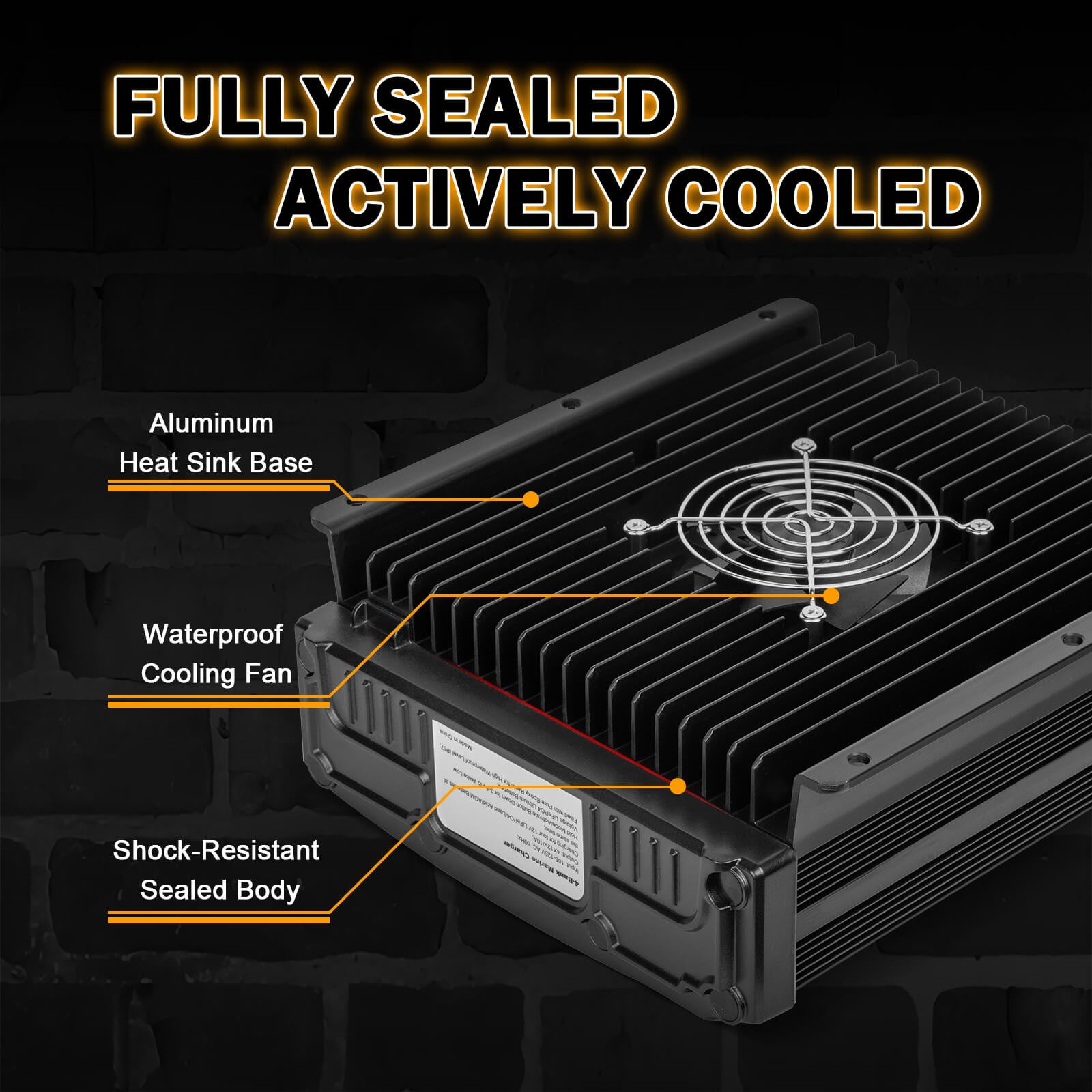 Enjoybot 4 Bank 12V 10A On-Board Marine Battery Charger