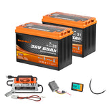 Enjoybot 72V 65Ah Golf Cart Lithium Battery Conversion Kit - 2 Batteries