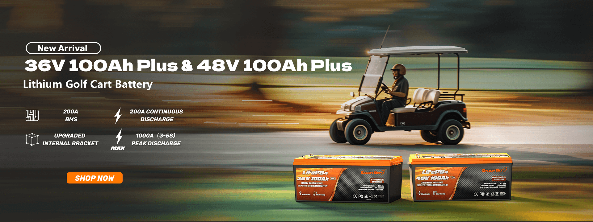 Enjoybot 36V 100Ah Plus & 48V 100Ah Plus New Arrivals