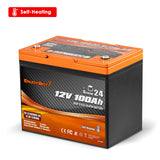 Enjoybot 12V 100Ah Group 24 Self-Heating Lithium LiFePO4 Battery