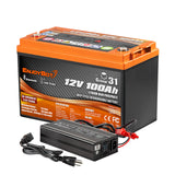 [NEW LAUNCH] Enjoybot 12V 100AH Bluetooth Group 31 LiFePO4 Lithium Battery with Low-Temp Protection, 1280Wh, 100A BMS