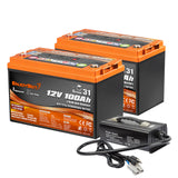 [NEW LAUNCH] Enjoybot 12V 100AH Bluetooth Group 31 LiFePO4 Lithium Battery with Low-Temp Protection, 1280Wh, 100A BMS