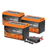 [NEW LAUNCH] Enjoybot 12V 100AH Bluetooth Group 31 LiFePO4 Lithium Battery with Low-Temp Protection, 1280Wh, 100A BMS