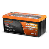 Enjoybot 12V 200Ah Self-Heating LiFePO4 Lithium Battery 1 Pack