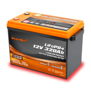 Enjoybot 12V 320Ah LiFePO4 Lithium Battery with Self-Heating & Bluetooth, 4096Wh, All-Season Power for RVs, Cabins, Marine & Off-Grid Living.