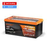 Enjoybot 12V 200Ah LiFePO4 Lithium Battery with Self-Heating & Bluetooth