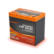 Enjoybot 12V 65Ah LiFePO₄ Lithium Battery with Bluetooth & Self-Heating, Group 22NF, 832Wh, 120A BMS