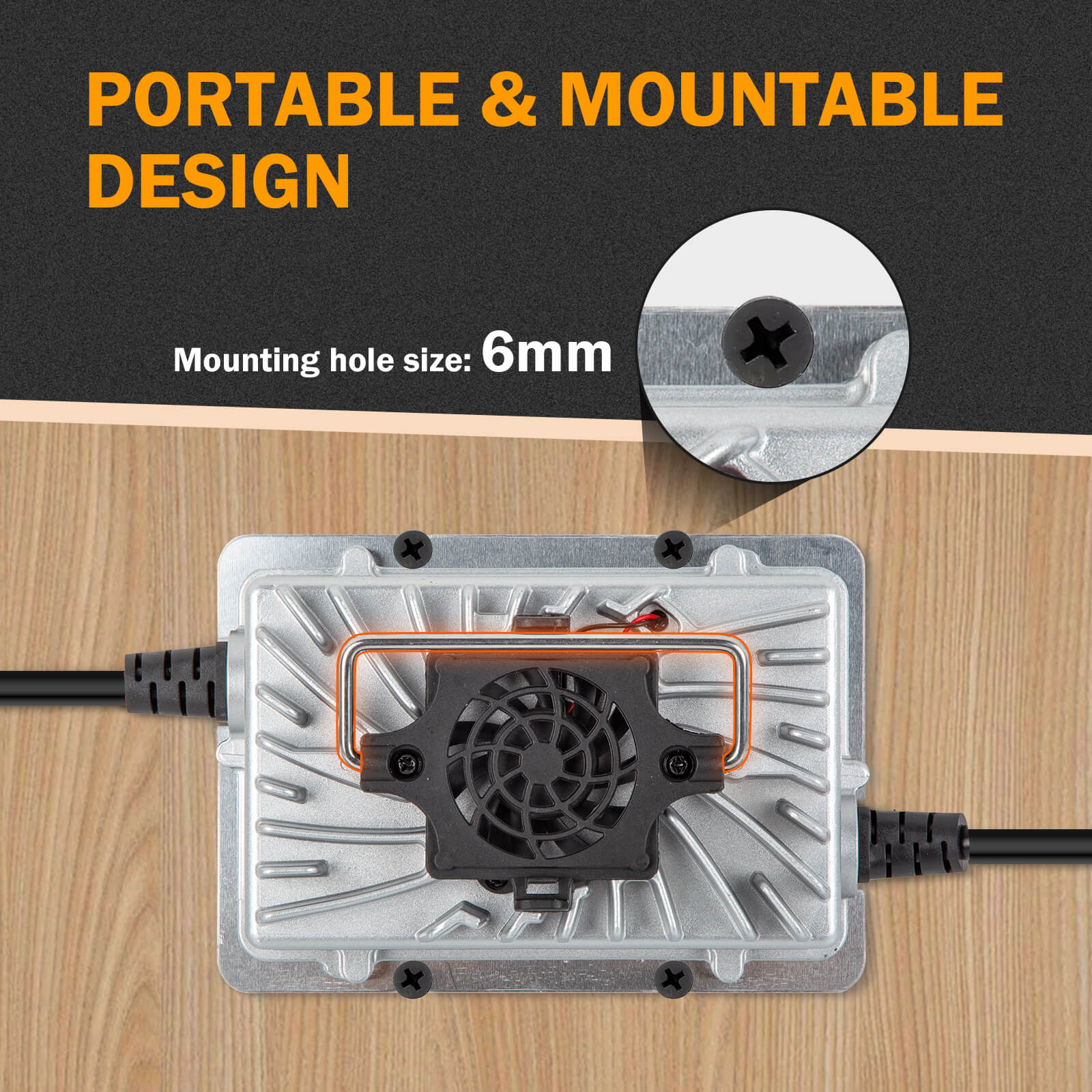 Enjoybot 14.6V 20A Waterproof Mountable LiFePO4 Lithium Battery Charger For 12V LiFePO4 Battery