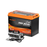 Enjoybot 36V 65AH Group 31 LiFePO4 Lithium Battery With Self-Heating, 2496Wh, 120A BMS