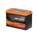 Enjoybot 36V 65AH Group 31 LiFePO4 Lithium Battery With Self-Heating, 2496Wh, 120A BMS