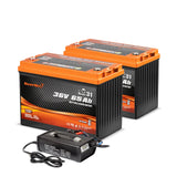 Enjoybot 36V 65AH Group 31 LiFePO4 Lithium Battery With Self-Heating, 2496Wh, 120A BMS