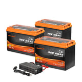 Enjoybot 36V 65AH Group 31 LiFePO4 Lithium Battery With Self-Heating, 2496Wh, 120A BMS