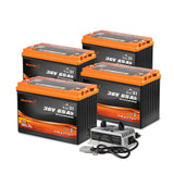 Enjoybot 36V 65AH Group 31 LiFePO4 Lithium Battery With Self-Heating, 2496Wh, 120A BMS