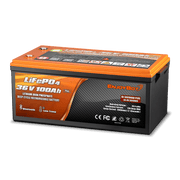 Enjoybot 36V 100AH LiFePO4 Lithium Battery with Bluetooth & Low-Temp Protection (Upgraded to 200A BMS Plus Version)