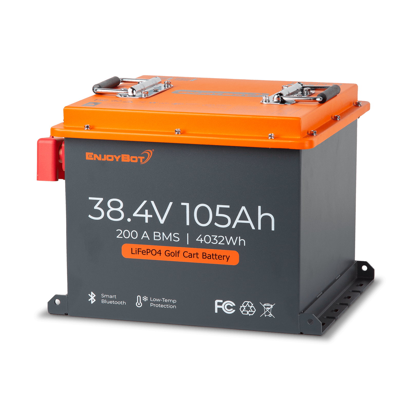 Enjoybot 36V (38.4V) 105AH Lithium Golf Cart Battery Conversion Kit with Bluetooth, 200A BMS, All-in-one Kit