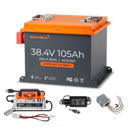 Enjoybot 36V (38.4V) 105AH Lithium Golf Cart Battery Conversion Kit with Bluetooth, 200A BMS, All-in-one Kit