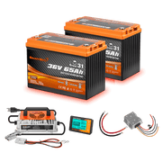 Enjoybot 36V 130Ah Lithium Golf Cart Battery Conversion Kit - 2 Batteries