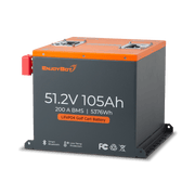 Enjoybot 48V (51.2V) 105AH Mini Lithium Golf Cart Battery Conversion Kit with Bluetooth, 200A BMS, All-in-one Kit