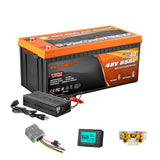 Enjoybot 48V 65Ah Bluetooth & Heating Lithium Golf Cart Battery Conversion Kit