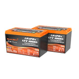 Enjoybot 12V 100Ah Group31 Low-Temp LiFePO4 Lithium Battery 2 Pack