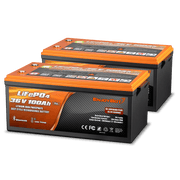 Enjoybot 72V 100Ah LiFePO4 Lithium Golf Cart Battery Set - 2 Batteries
